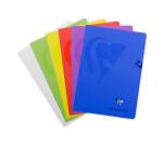 Cahier piqué Mimesys A4 120 pages quadrillé 10x10 + marge couverture polypropylène Couleur aléatoire - Assortis