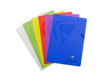 Cahier piqué Mimesys A4 120 pages quadrillé 10x10 + marge couverture polypropylène Couleur aléatoire - Assortis