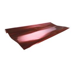 Métal. 1 face, 2x0,70m carton 10rlx Rge - Rouge