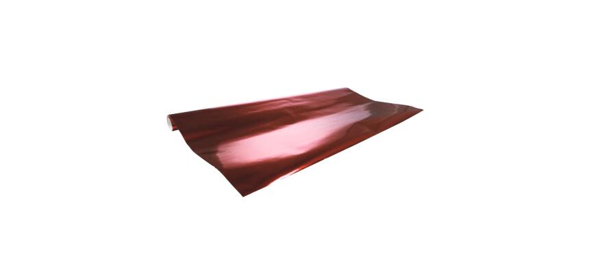 Métal. 1 face, 2x0,70m carton 10rlx Rge - Rouge