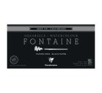Fontaine Noir bloc collé 4 côtés 15F 20x40cm 300g grain fin