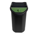 Corbeille à papier Écologic - Noir/Gris