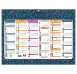 Calendrier Mini Labo avec décor recto-verso 29,5 x 22 cm Semestriel 2026