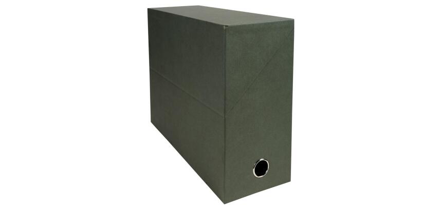 Transfer Box Economical 120mm Spine - Dark green