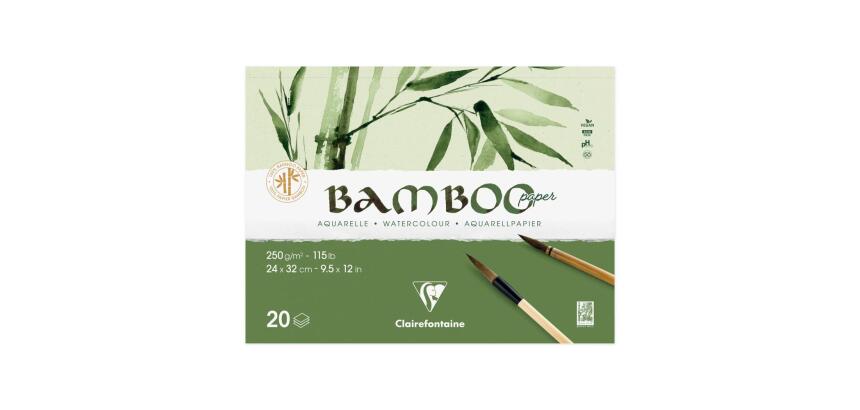 Bamboo bloc collé 2 côtés 20F 32x24cm 250g