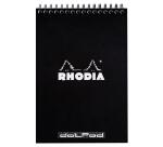 Bloc reliure intégrale Rhodia Classic 14,8x21 cm 80 feuillets dot microperforé 80g - Noir