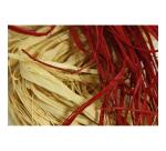 Pelote raphia naturel 50g, Rouge