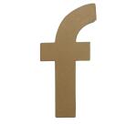 Lettre F fantaisie - Kraft