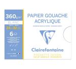 Gouache et Acrylique pochette 6F 24x32cm 360g