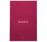 Rhodia bloc agrafé COULEURS N°20 Seyès 80 feuillets microperforés et perforés 4 trous, couvertures assorties - Assortis