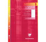 Copies doubles sous étui A4 100 pages perforées ligné + marge
