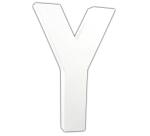 Lettre Y 20,5cm - Blanc