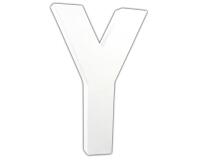 Lettre Y 20,5cm - Blanc