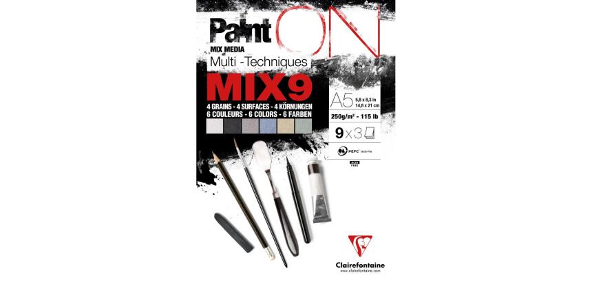 Bloc papier dessin Paint'ON MIX11, A5