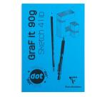 GraF'it dot bloc agrafé 80F A4 90g - Aléatoire