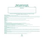 REGISTER OF THE CSE STAFF DELEGATION 30 PAGES 32x24cm