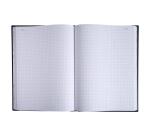 Registre 29,7x21cm 5x5 folioté 300 pages - Noir toilé