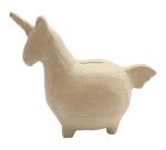 Tirelire licorne 19,5x10x15,5cm - Kraft