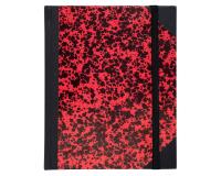 Schrift Marmer 220 x 170 mm 192 pagina's gelijnd - rood