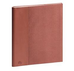 Agenda de bureau Eurotime 27S spiralé Duo Kaa 21 x 27 cm Semainier décembre 2025 à décembre 2026 - Terracotta