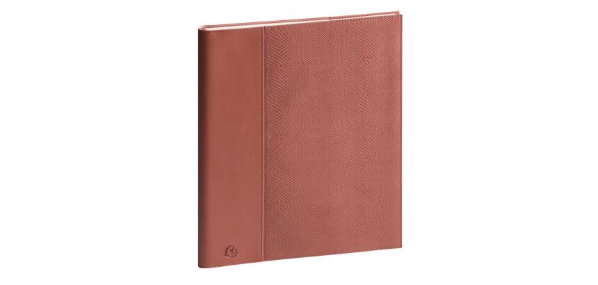 Agenda de bureau Eurotime 27S spiralé Duo Kaa 21 x 27 cm Semainier décembre 2025 à décembre 2026 - Terracotta