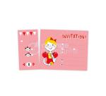 Cartes d'invitation, Princesses - Rose