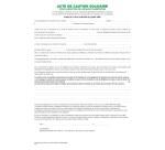 Liasses 'Acte de caution' (tous contrats sauf 50E) - Blanc