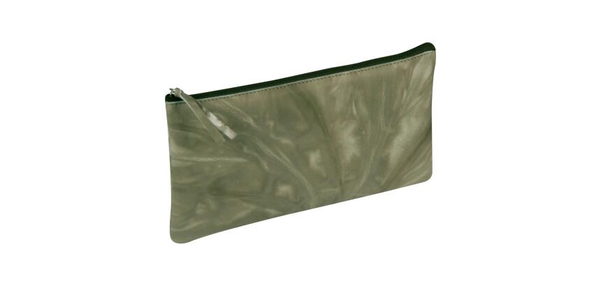 TIE&DYE Trousse plate 22 x 11 cm, vert automnal - Vert automnal