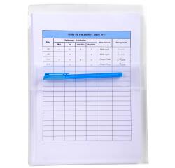 Exacompta Pack of 2 PP Adhesive Expanding Pockets A4 - Crystal