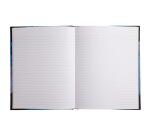 Carnet Marbre 220x170, 192 pages lignées - Bleu