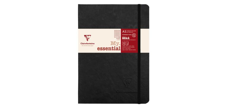 My.Essential Age Bag carnet brochure cousu dos carré à pages numérotées A5 192 pages ligné papier ivoire 90g