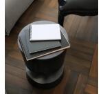 Notepad Rhodiactive 90g reliure intégrale A6 10,5x14,8 cm 160 pages petits carreaux 5x5 microperforé - Noir