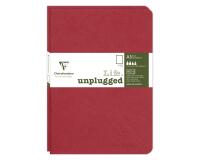 Set de 2 carnets piqués Age Bag A5 96 pages uni - Rouge
