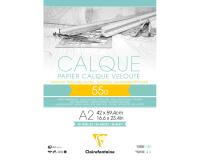 Papier Calque bloc collé 50F A2 55g