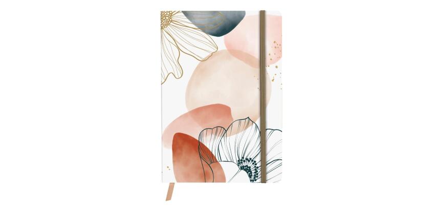 Evanescence, Day-to-Day journal A5 14,8 x 21 cm, 192 pages, dot, pochette à soufflet au dos, marque-page, fermeture élastique, ass. - Multicolore