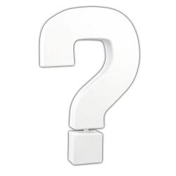 Lettre ? 20,5cm - Blanc