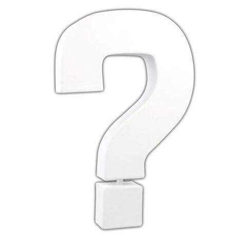 Lettre ? 20,5cm - Blanc