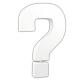 Lettre ? 20,5cm - Blanc