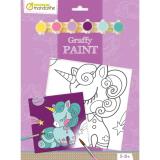 Graffy Paint, Licorne, 20x20 cm - Violet