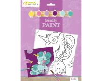 Graffy Paint, Licorne, 20x20 cm - Violet