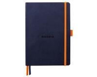 Rhodiarama Goalbook souple A5 240 pages dot papier ivoire 90g - Bleu nuit