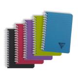 Cahier reliure intégrale Linicolor INTENSIVE 9x14cm 100 pages ligné couverture plastique polypropyène rainuré Couleur aléatoire - Assortis