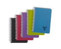 Cahier reliure intégrale Linicolor INTENSIVE 9x14cm 100 pages ligné couverture plastique polypropyène rainuré Couleur aléatoire - Assortis