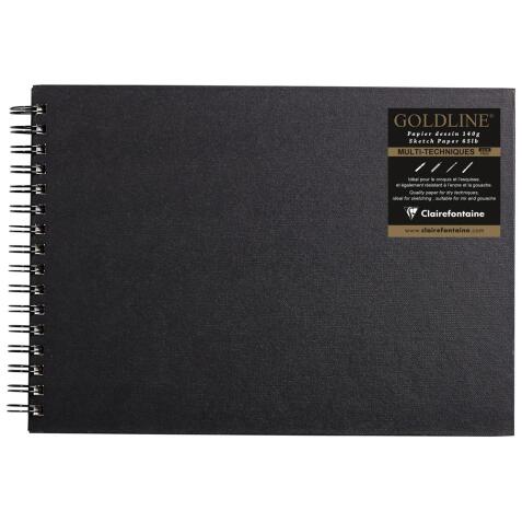 Goldline carnet spiralé 64F A3 140g I - Ivoire