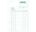Carnet d'ordres 21x13,5cm 50 feuillets double autocopiant Billingue
