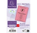 Etui de protection ancien modèle permis de conduire PVC lisse 20/100e - Cristal