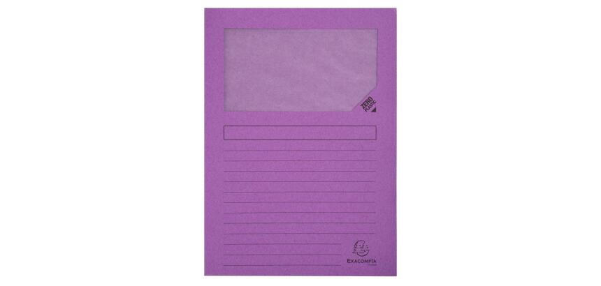 Exacompta Forever Recycled Window Folder, A4 (Pack 100)