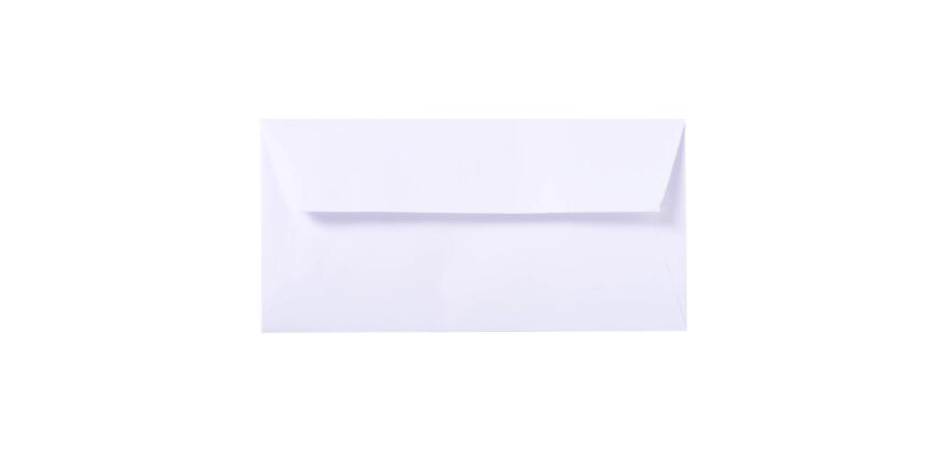 25 enveloppes doublées DL Vélin adhésives - extra blanc