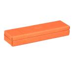 Rhodiarama plumier simili cuir italien 21x5,5x3 cm - Tangerine