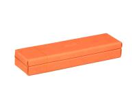 Rhodiarama plumier simili cuir italien 21x5,5x3 cm - Tangerine